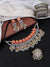 Kundan Studded Oxidised Silver Jewellery Set for Women
