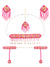 Pink Floral Haldi Jewellery Sets-Stylish Handmade Jewelry Set for Women