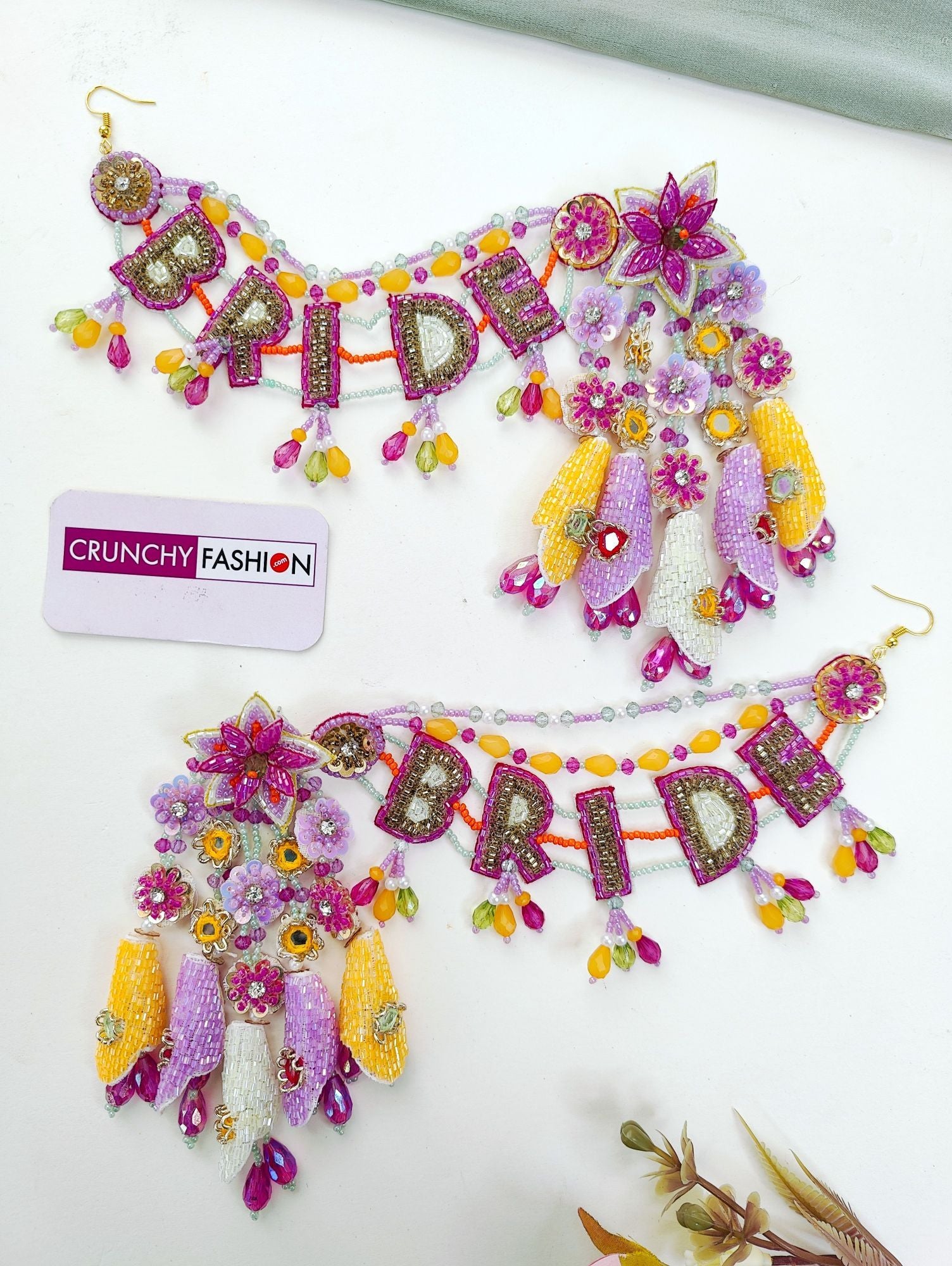 Carnival Bliss - Multicolor Handmade Bridal Jewellery Set for Haldi-Mehndi Ceremony