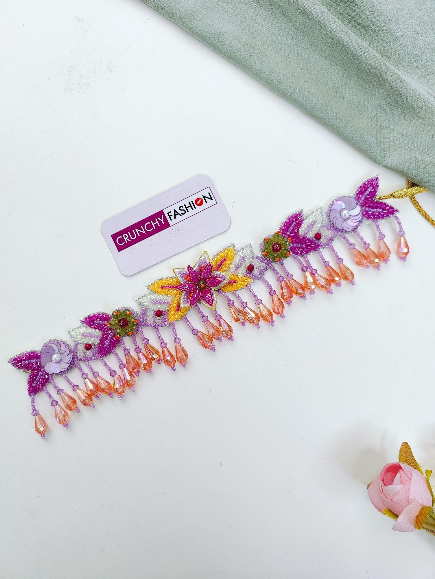 Carnival Bliss - Multicolor Handmade Bridal Jewellery Set for Haldi-Mehndi Ceremony
