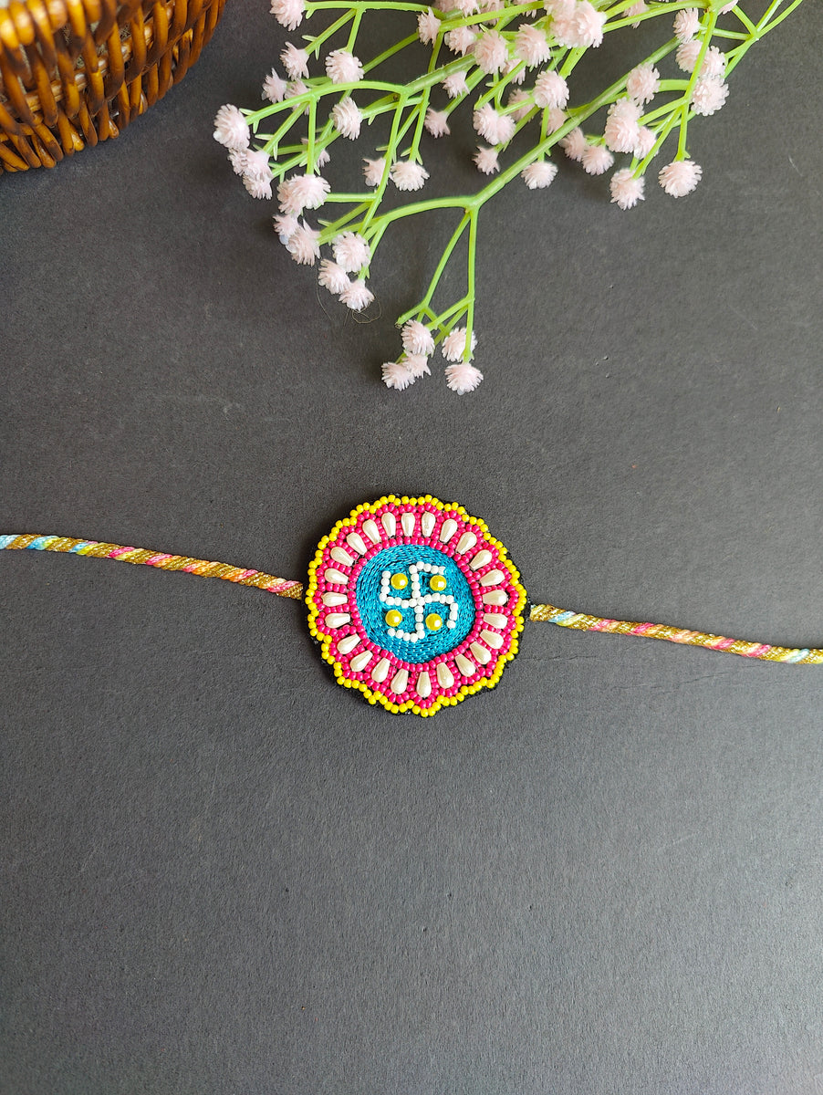 Unique Handmade Rakhi - Classic Indian Design for Bros