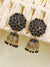 Gold-Plated Floral Top Jhumka Earrings for Women