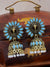 Antique Gold Crystals Work Peacock Jhumka Earrings for Women