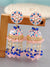 Pink & Sky Blue Meenakari Jhumka Earrings for Wedding/Party