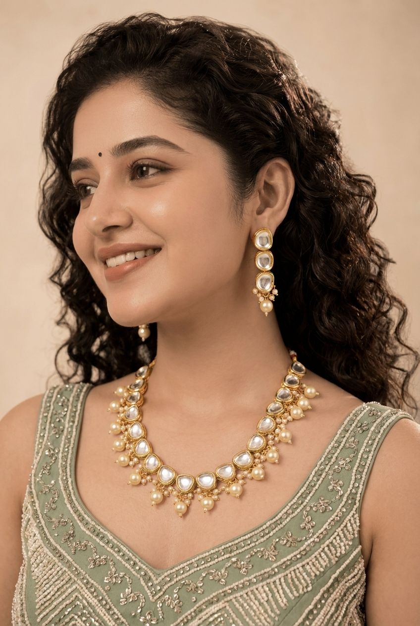 Unique Gold Plated Jewellery Set for Beautiful Girls & Women