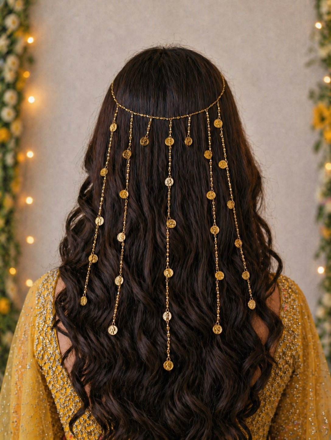 Golden Coin Charms Hair Accessories for Women