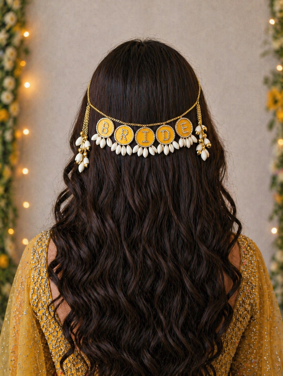 Kundan Studded Bride Hair Accessory- Customization Available