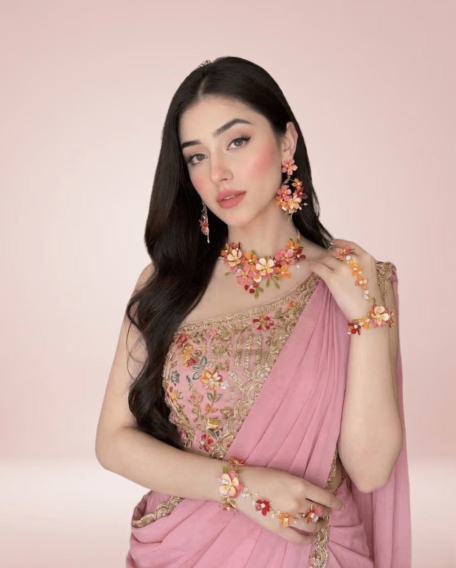 Camellia Floral Jewllery Set