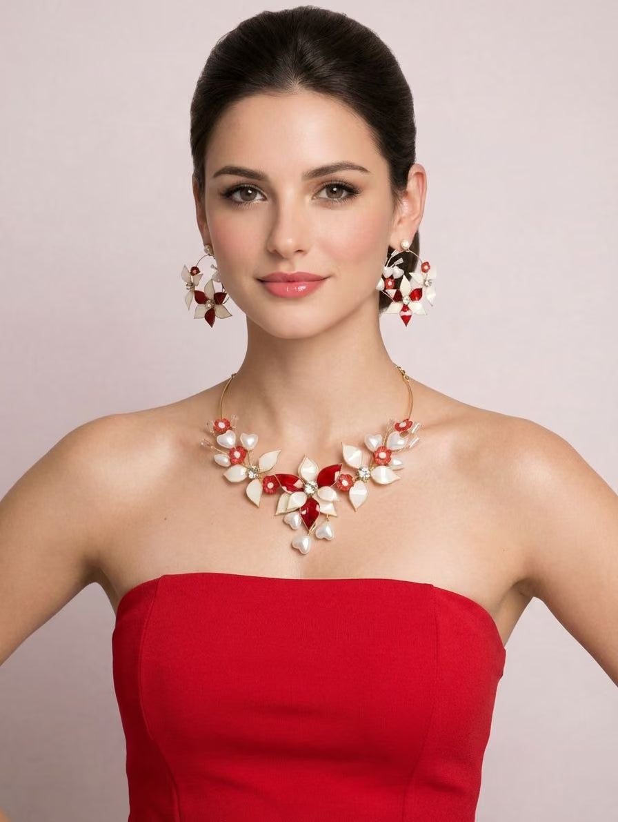 Rosie Necklace and Earrings Set