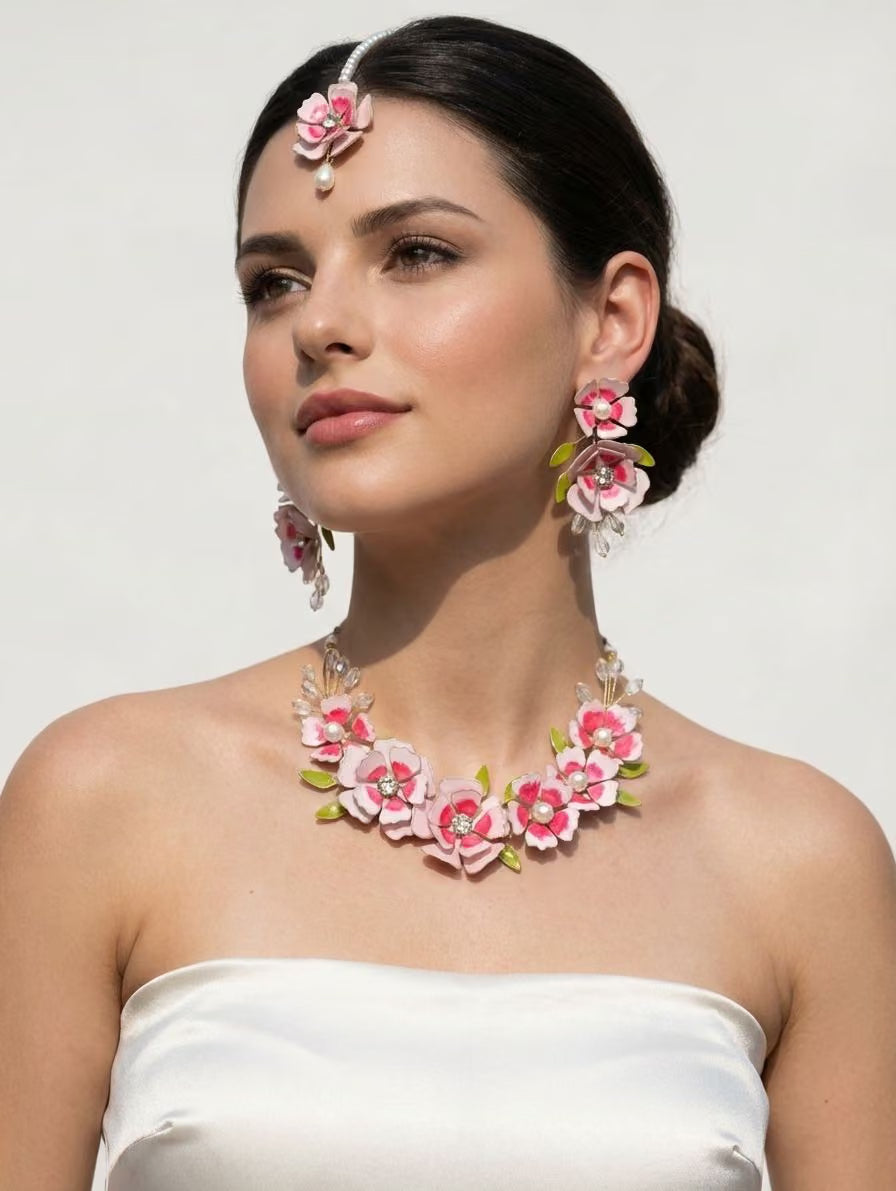 Stella Resin Floral Jewellery Set