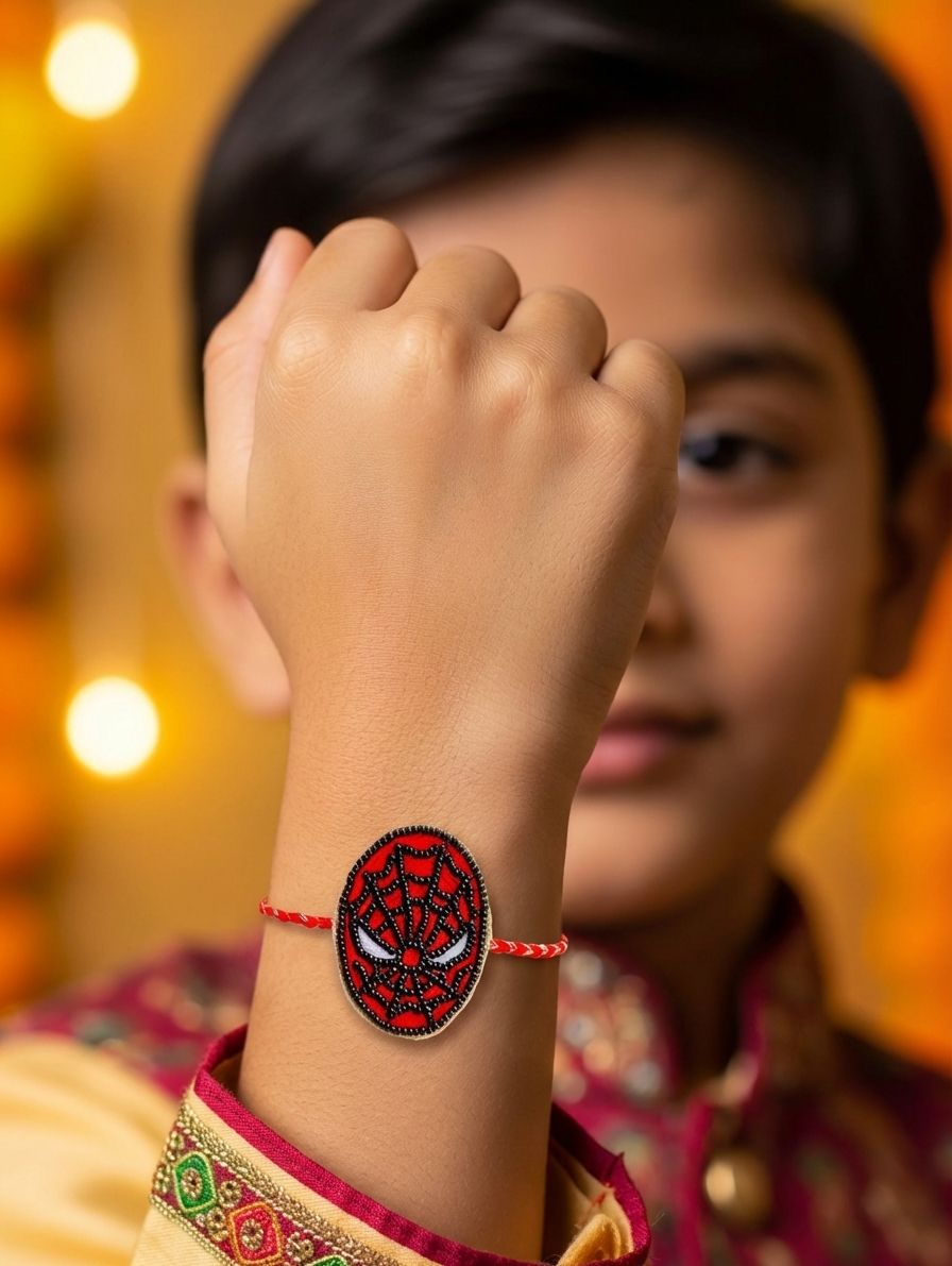 Handmade Rakhi for Brother Spiderman-Captain America Combo for Kids
