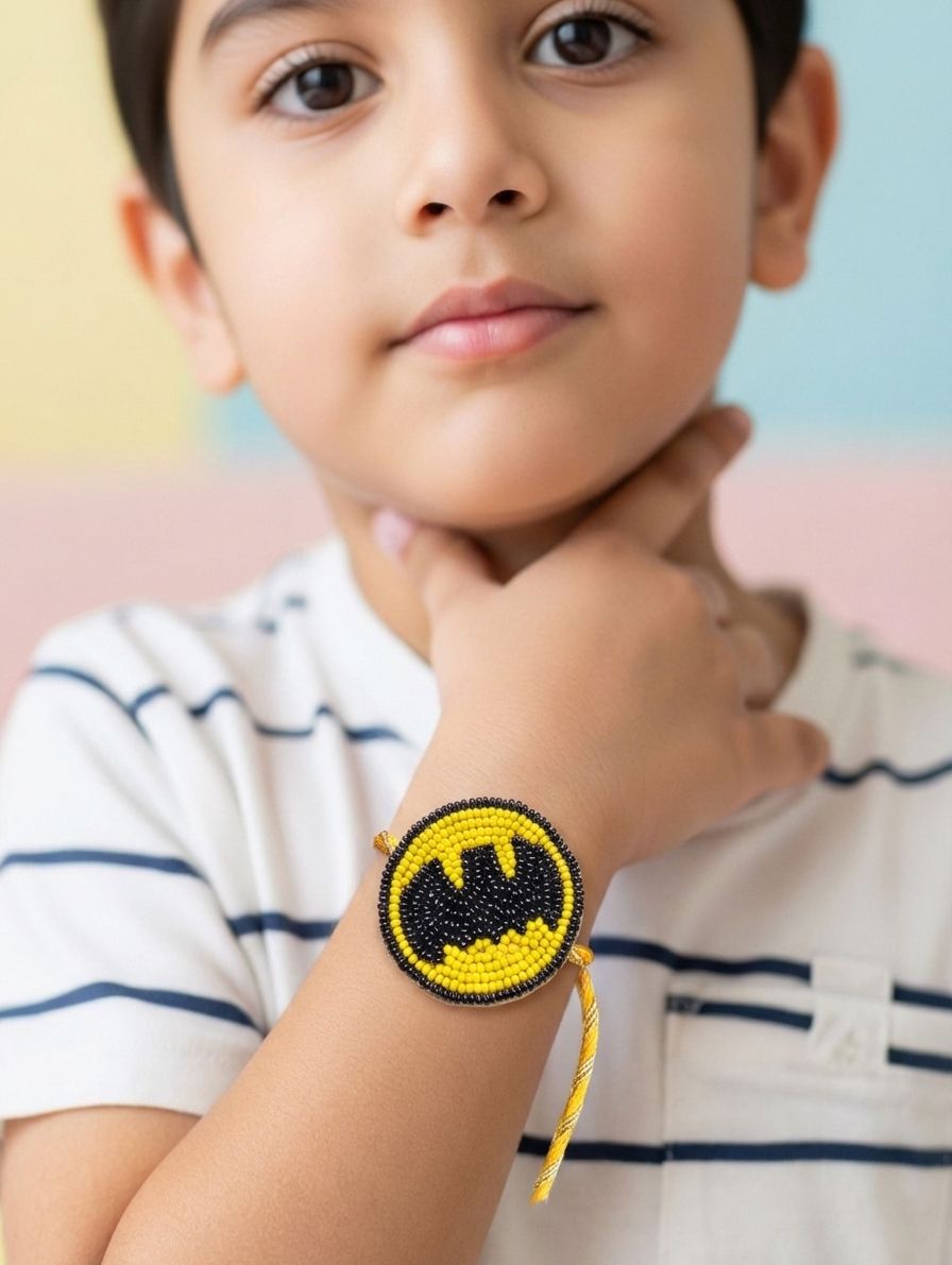 Batman Rakhi 2025: Crafted Fun Bracelet for Mini Heroes