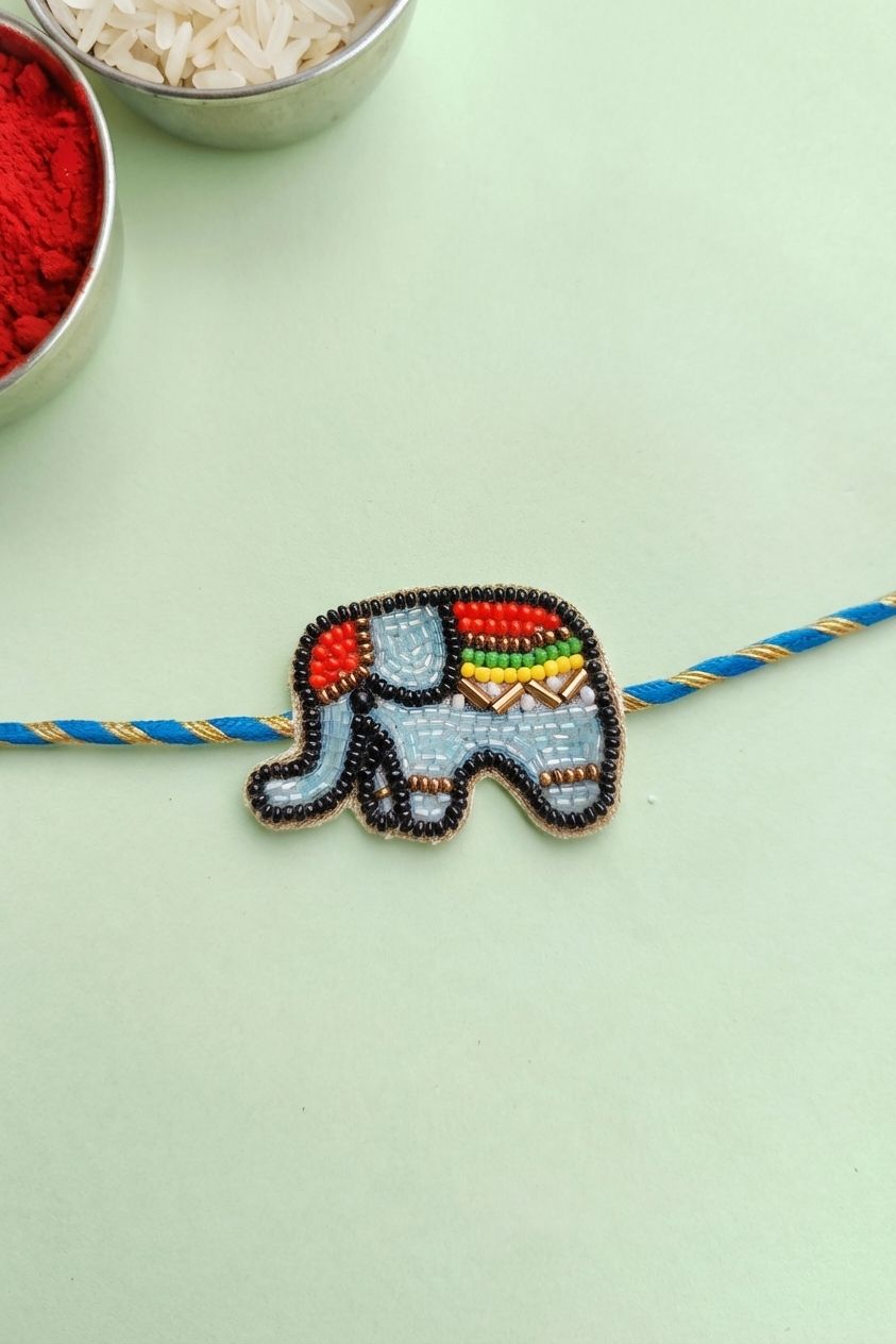 Handmade Elephant Rakhi for Brother – Cute Kids Rakhi 2026