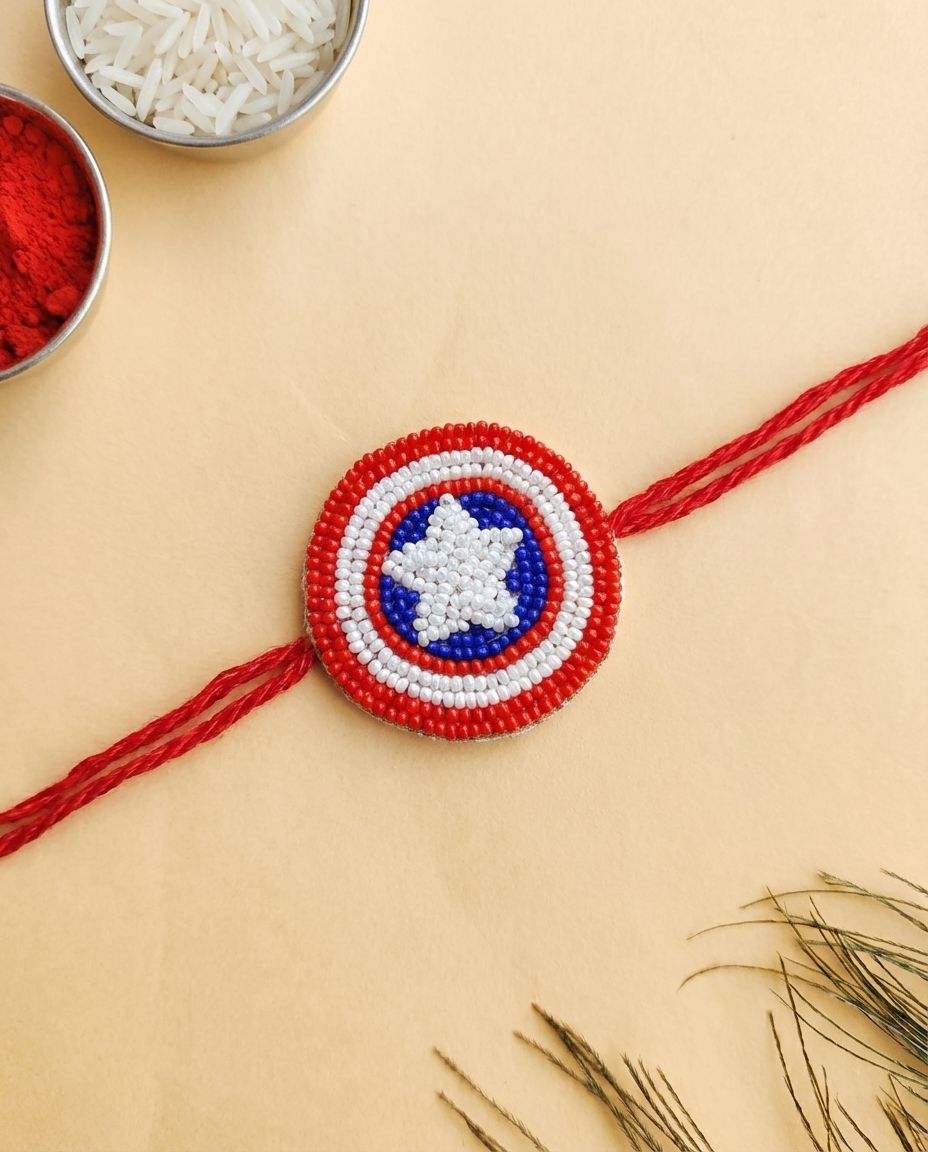 Handmade Captain America Kids Rakhi 2026 | Superhero Handmade Rakhi