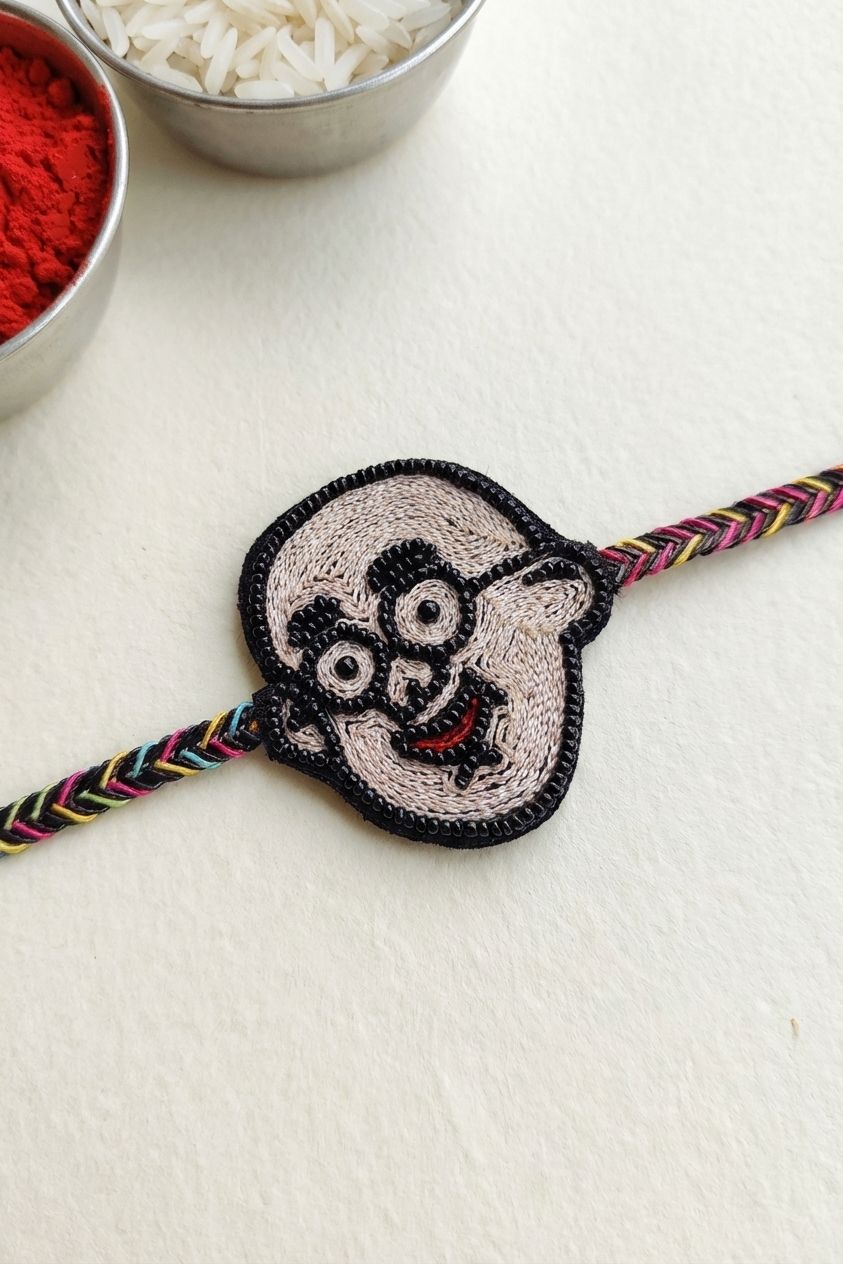 Patlu Handmade Beaded Rakhi for Kids Spinner Band 2026