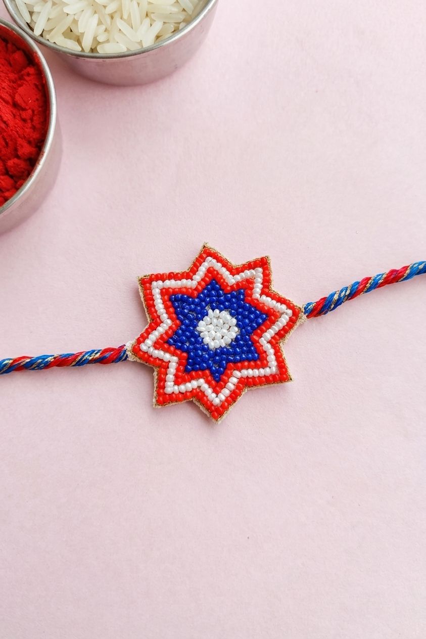 Handmade Captain America Kids Rakhi Band 2026