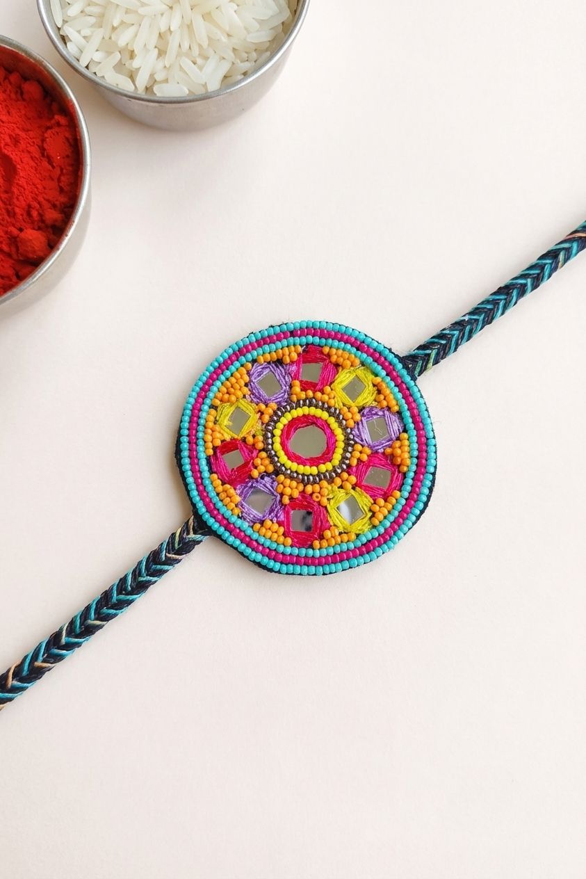 Handmade Multi-Color Beaded Rakhi Gift for Brother – Rakhi 2026