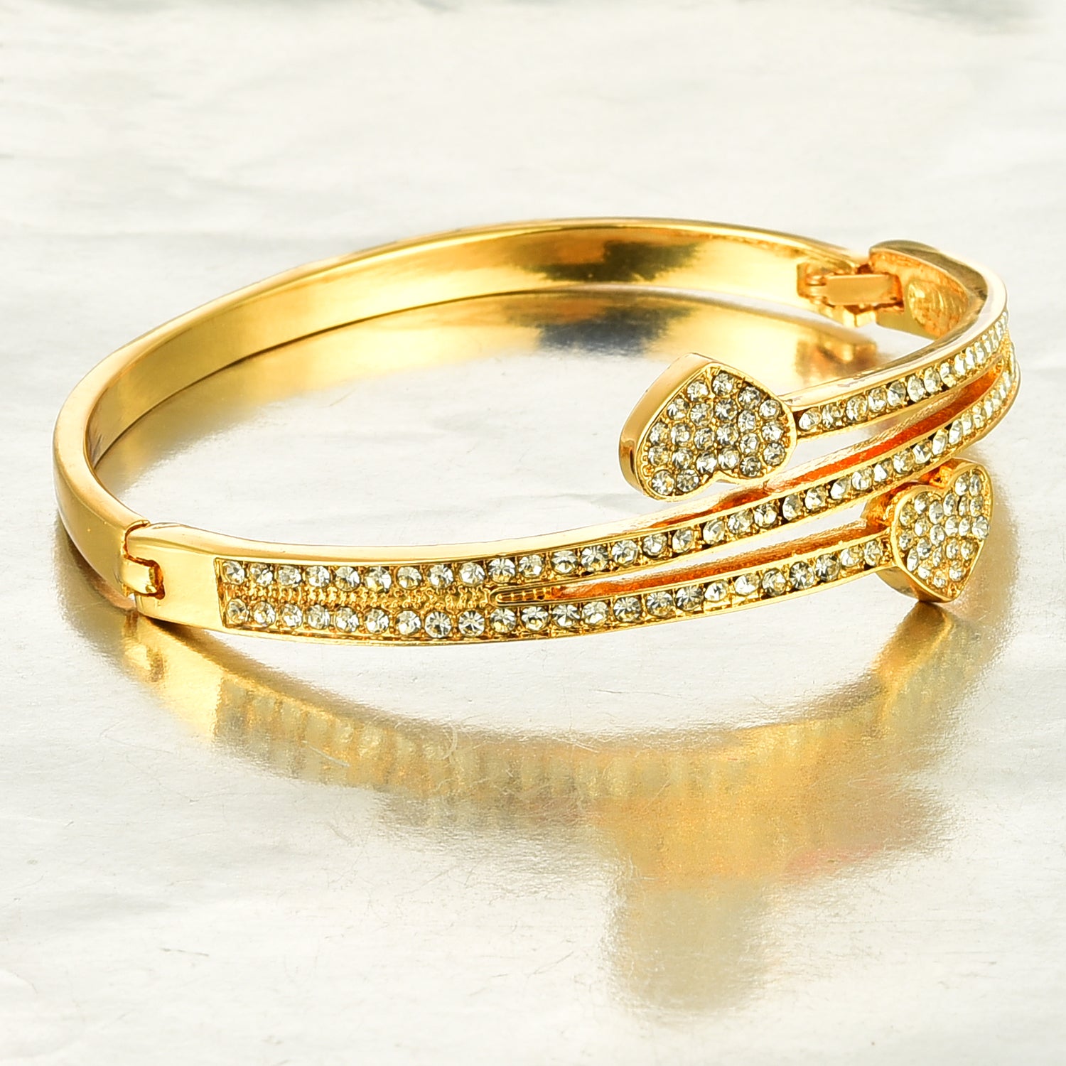 Traditional Gold Plated Crystal Bracelet