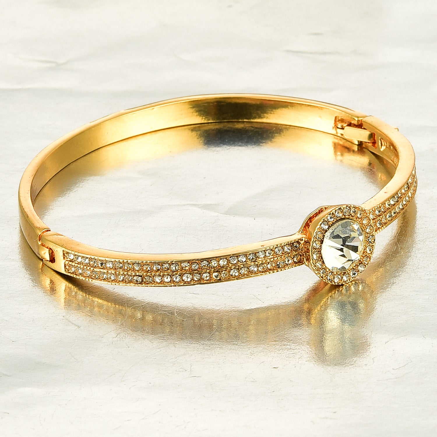 Traditional Gold Plated Crystal Bracelet
