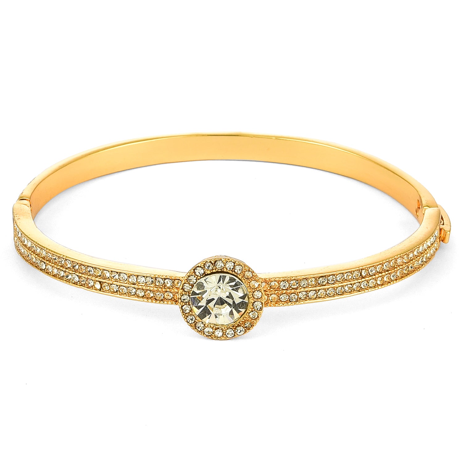 Traditional Gold Plated Crystal Bracelet