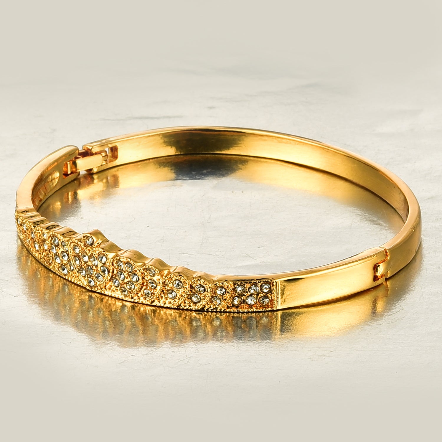 Traditional Gold Plated Crystal Bracelet