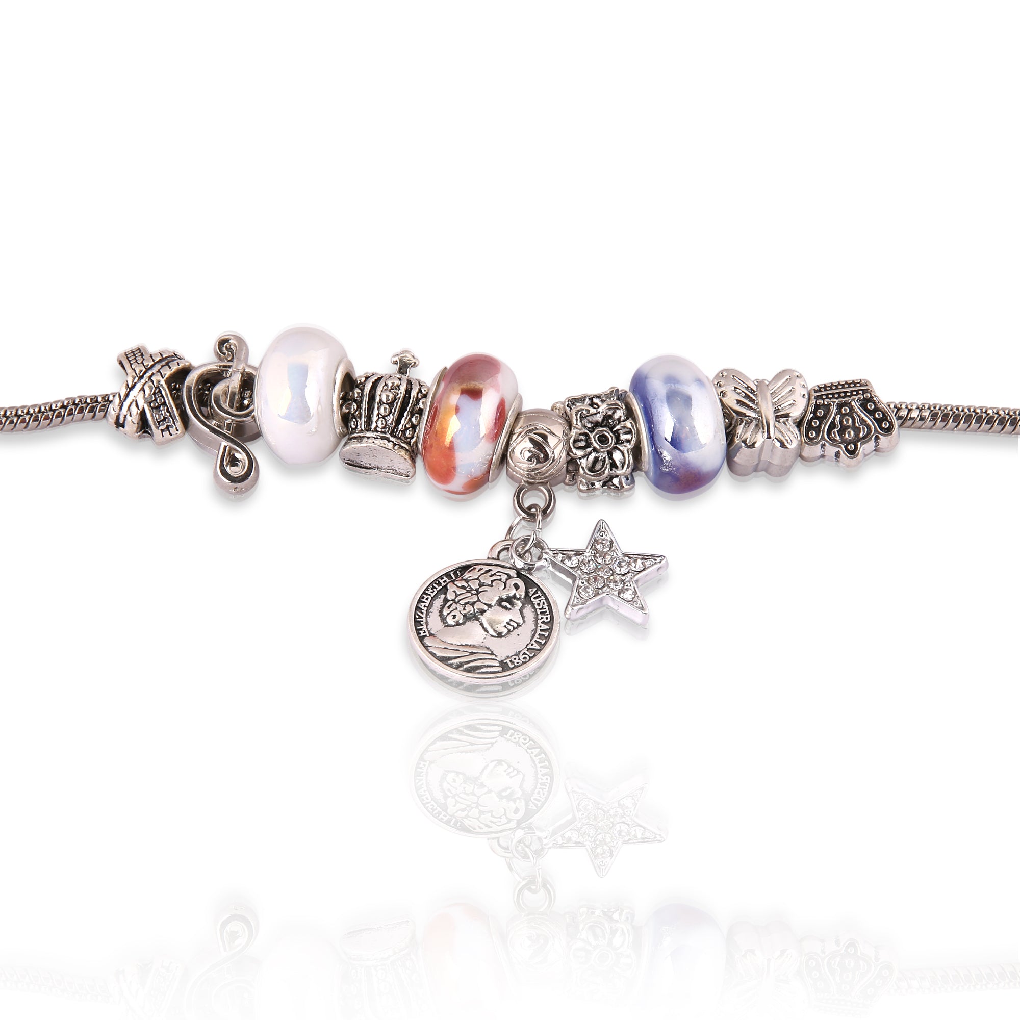 Unique Silver plated Redsilver Bracelet for Fashionable