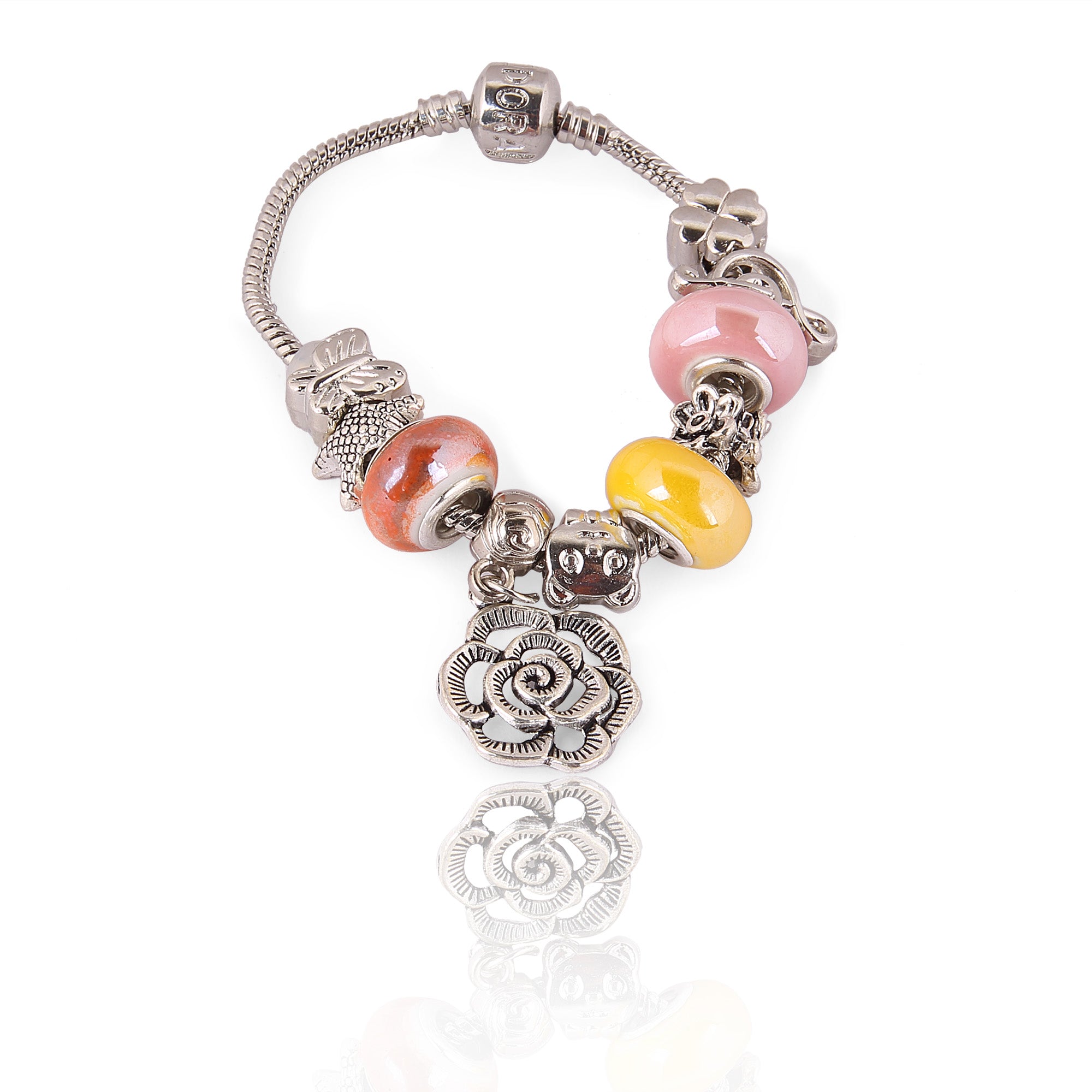 Unique Silver plated Redsilver Bracelet for Fashionable