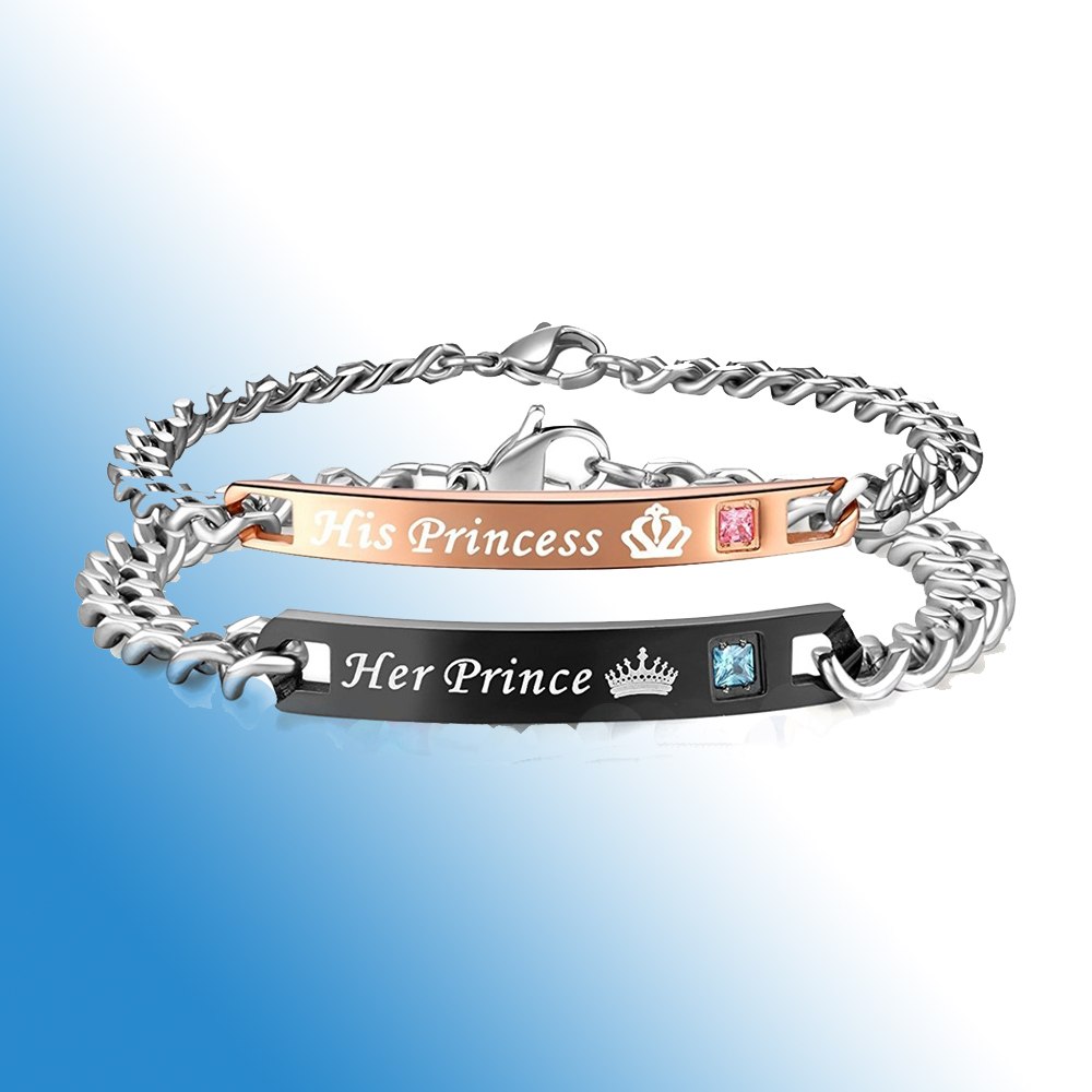 Metal Crystal Titanium Bracelet