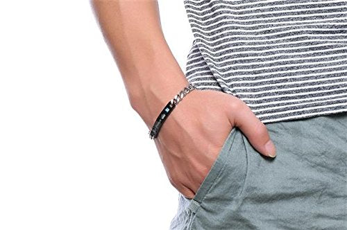 Metal Crystal Titanium Bracelet