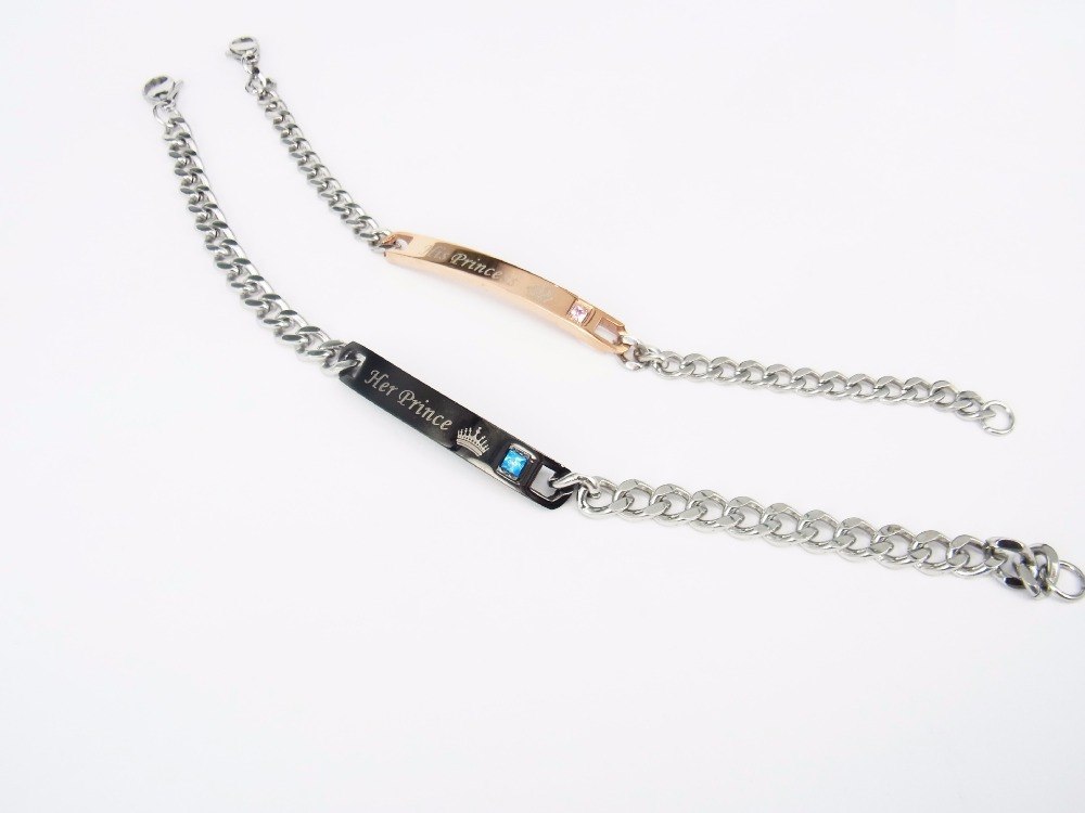 Metal Crystal Titanium Bracelet