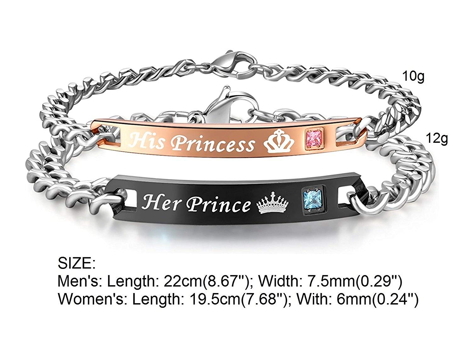 Metal Crystal Titanium Bracelet