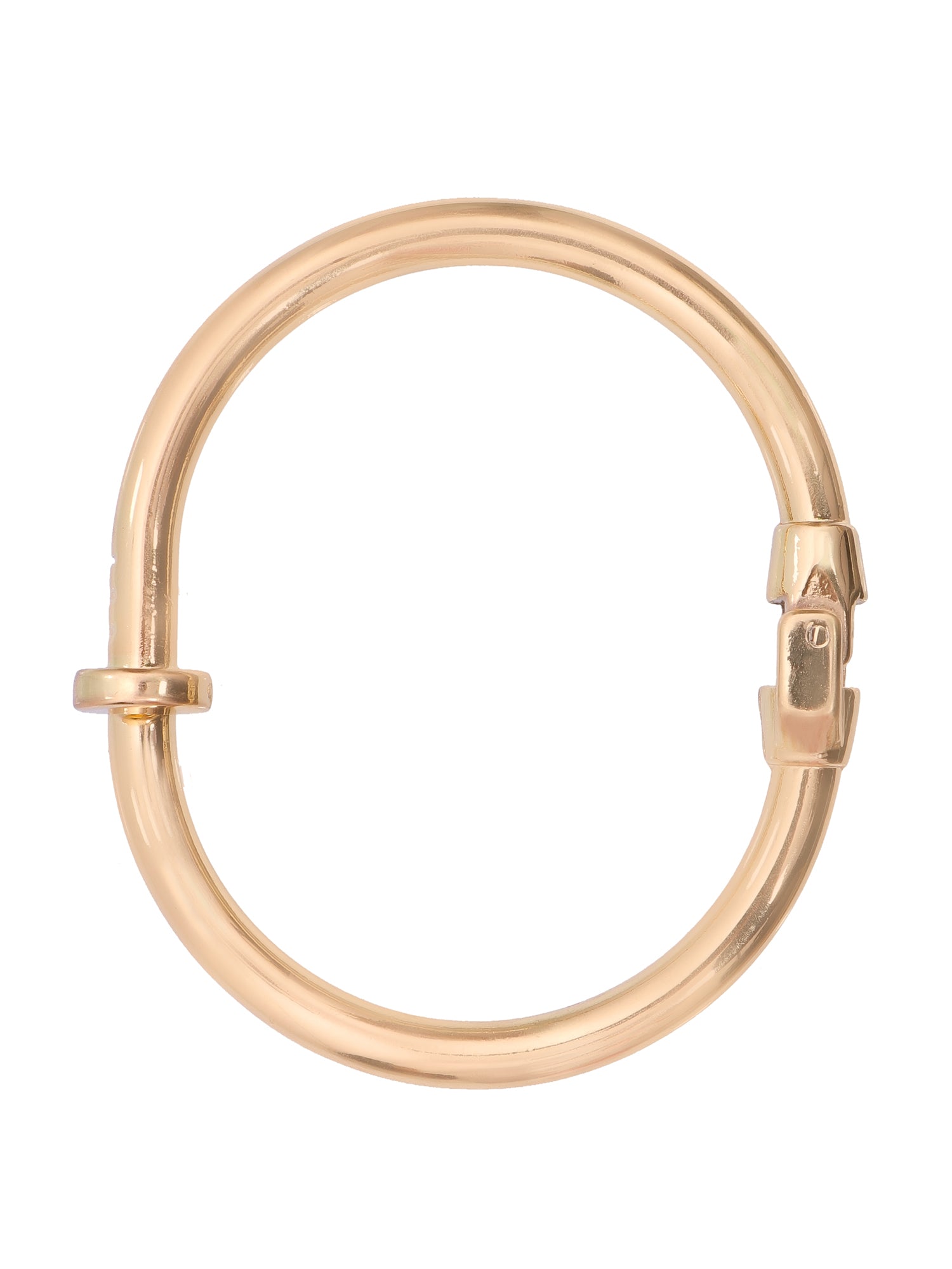 Gold Plated Luxury Screw Design Cuff Open Bracelets for Women Valentine's Day