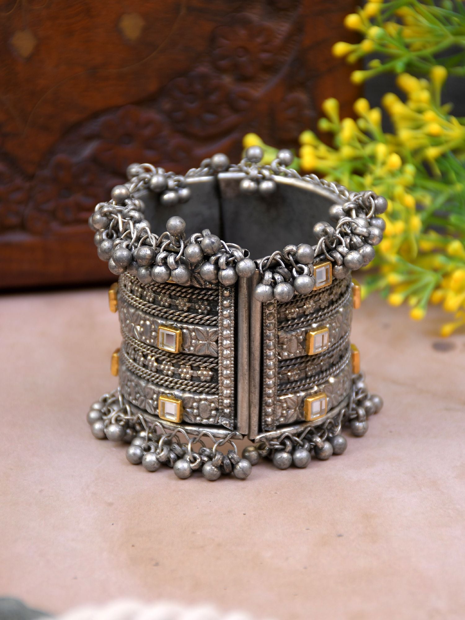 Bohemian Gypsy Ghungroo Design Oxidized Silver Afghani Ring – Digital Dress  Room