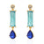 Dazzling Turquoise Blue Crystal Earrings