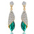Vivid Jade Green Dewdrop Earrings