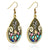 Boho Crystal & Beads Drop Earrings for Girls