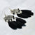 Tribal Muse Collection Black Feather Earrings