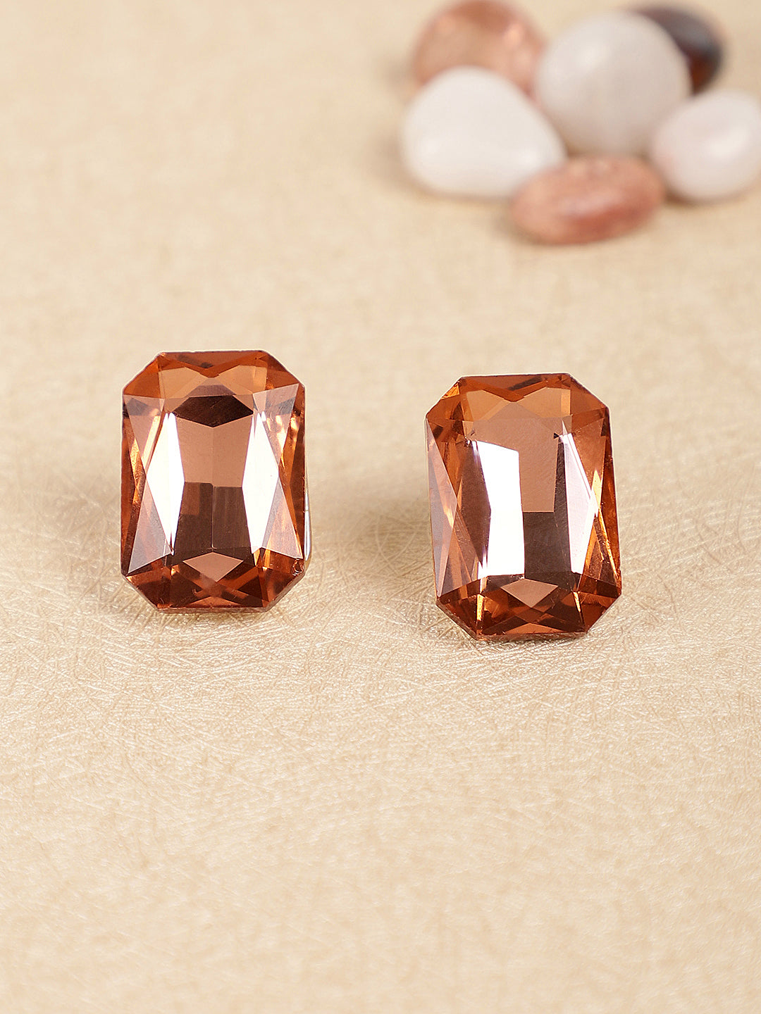 Elegant Solitaire Crystal Stud Earrings