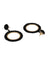 Ira Hoops Danglers- Handcrafted Black Beaded Hoop Earring for WOmen