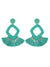 Enchanting Blue Beaded Tassel Earrings for Fab Women