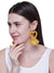 Yellow Beaded Tassel Stud Earring