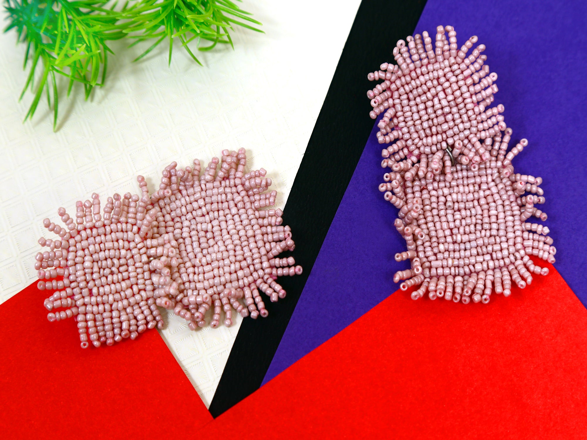 Pink Bohemian Handmade Earrings