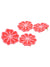 Red Pink Bohemian Handmade Drop Earrings