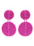 Boho Handmade Pink Round Drop Dangle Earring
