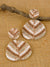 Boho Beaded Shape Leaf  Multicolor Drop Earrings CFE1627