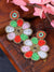 Crunchy Fashion Floral Multicolor Handmade Beaded Earrings