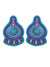 Blue Beaded Handmade Stud Earrings CFE1655
