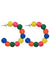 Crunchy Fashion Designer Gold-Plated Multicolor Handmade Thread Balls Big Hoop Drop  Earrings CFE1669