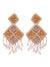 Boho  Multicolor Hand Beaded Triangle Design Handcrafted  Earrings CFE1679
