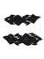 Black  Beads Studded handmade Star  Long Contemporary Drop Earrings  CFE1692